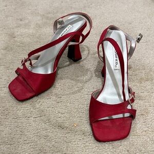 Classified Scarlet Strappy Heels